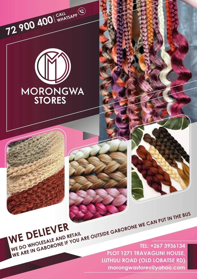 Morongwa Stores hair extensions and braids promotion