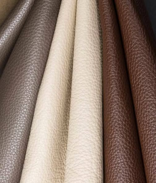 Pebbled leather colour samples