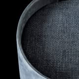 Leather and textured fabric seat panel